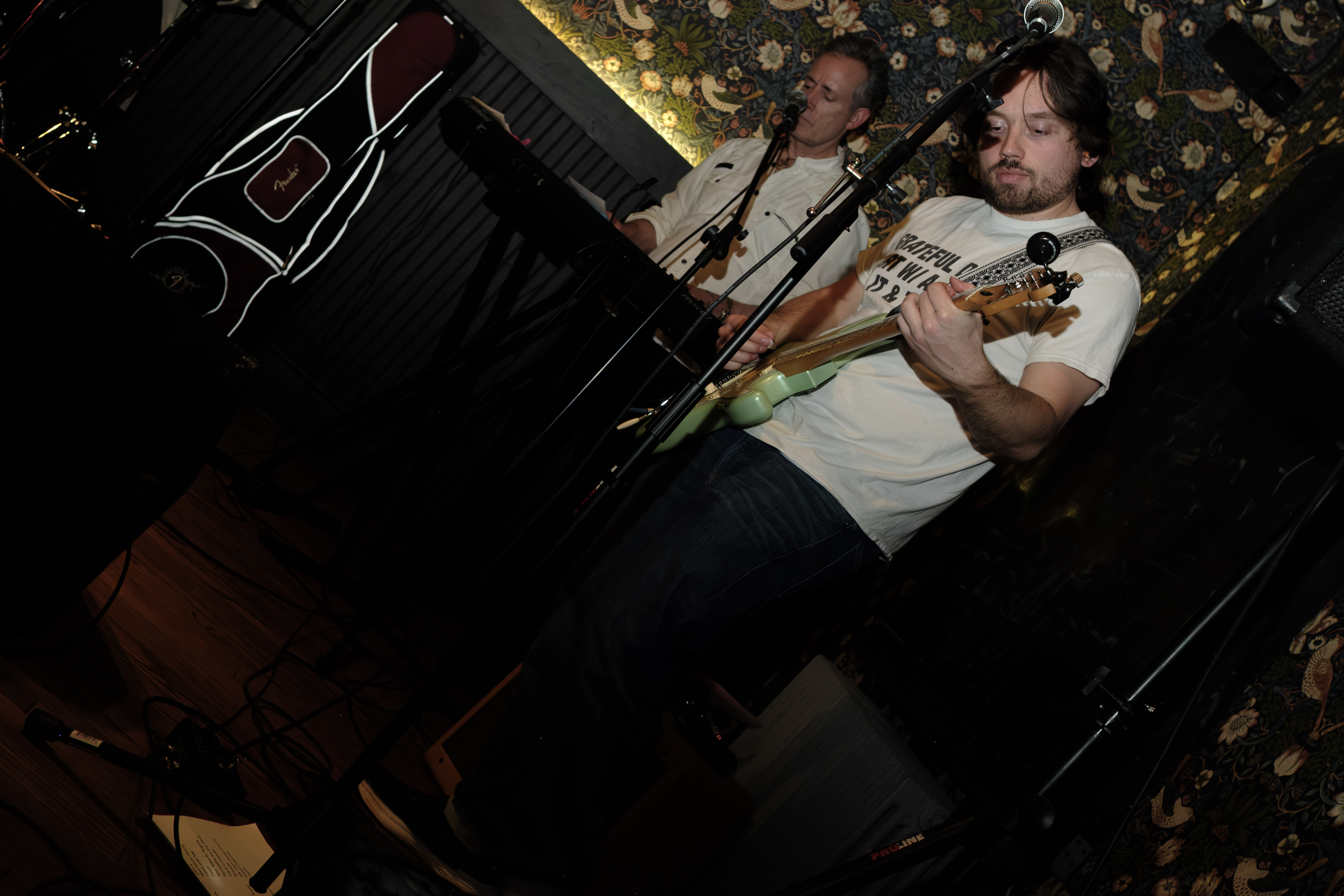 Trevor Levin playing guitar